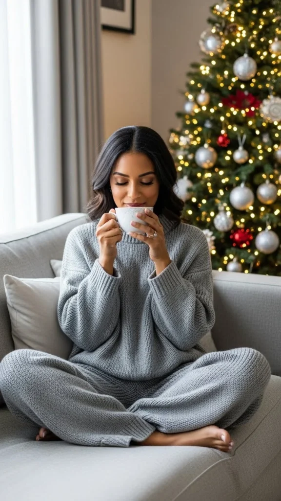 13. Knit Two-Piece Lounge Set