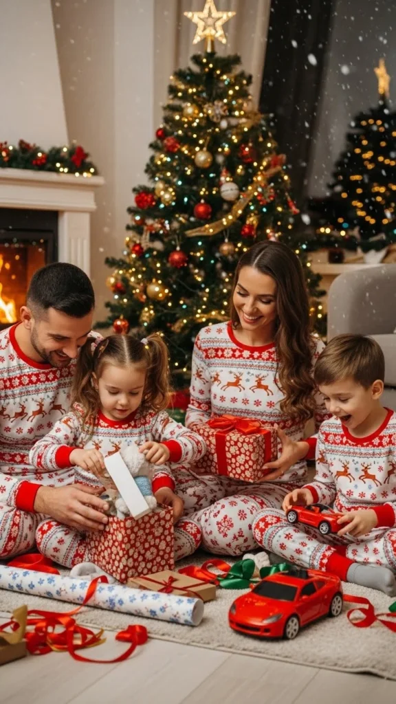 14. Pajamas with Christmas Prints