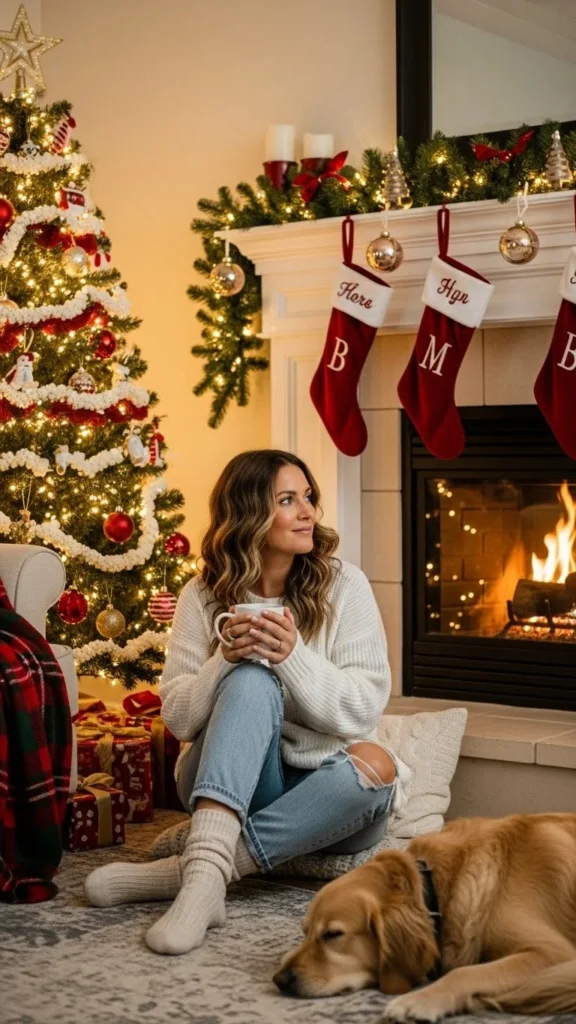 14. White Sweater and Jeans Combo