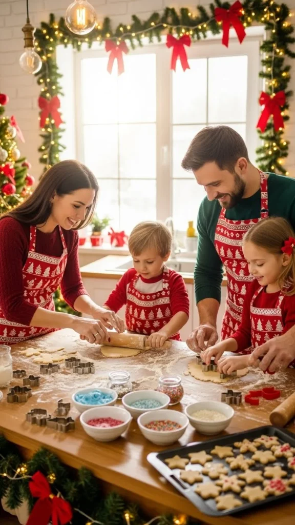18. Matching Aprons for Baking Photos