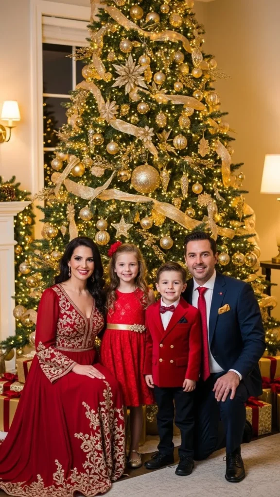 20. Red and Gold Glam