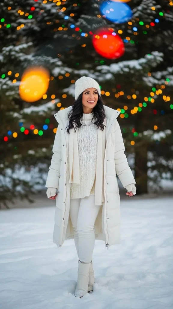 23. All-White Winter Look