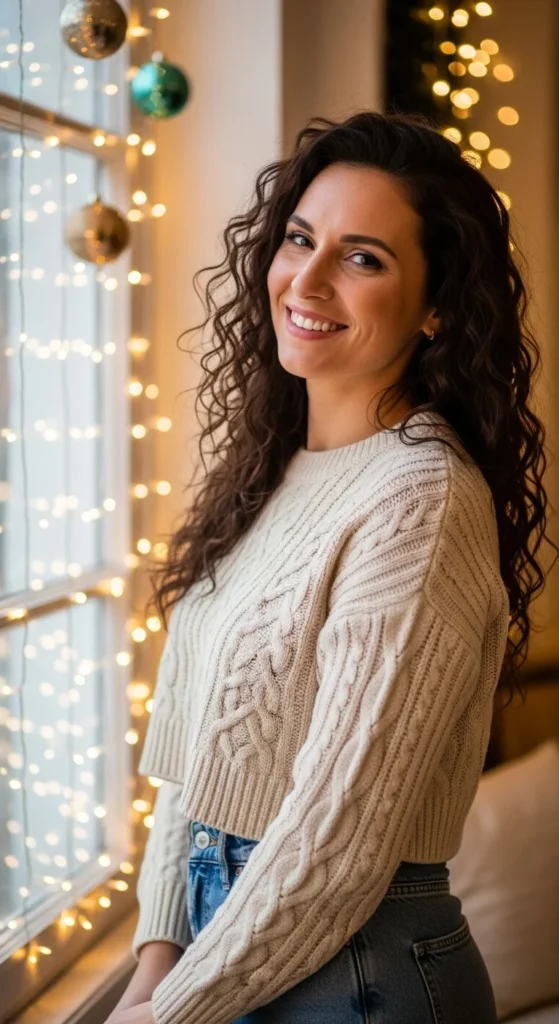 Cropped Sweater and High-Waist Jeans