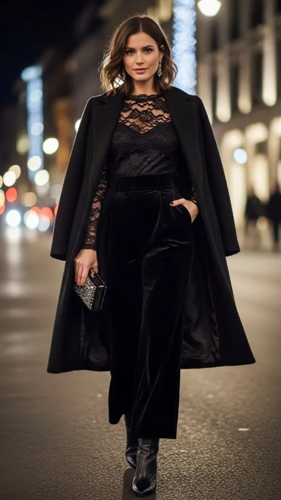 11. Monochrome Outfit with Texture