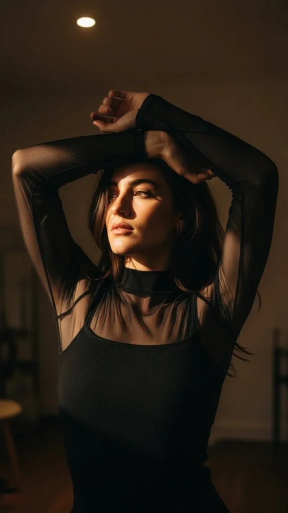 11. Sheer Top Layered Smartly