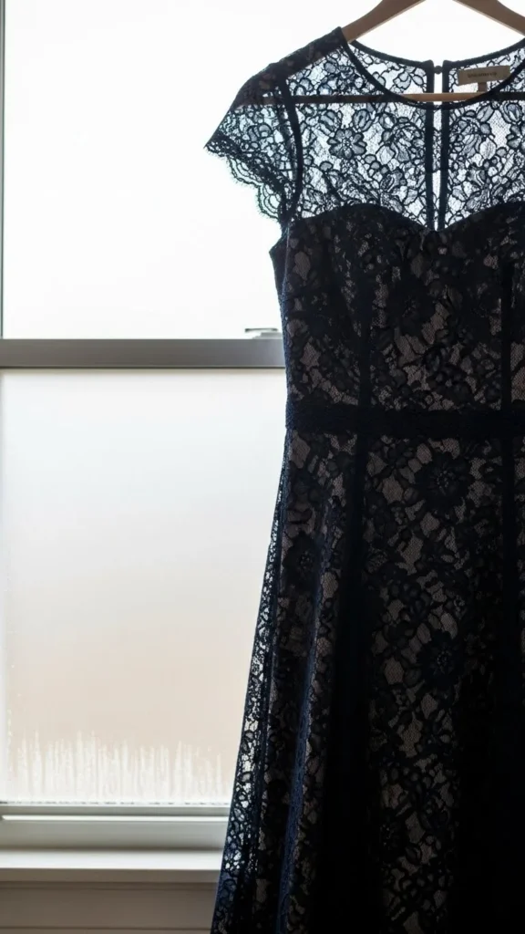 11. The Navy Lace Dress
