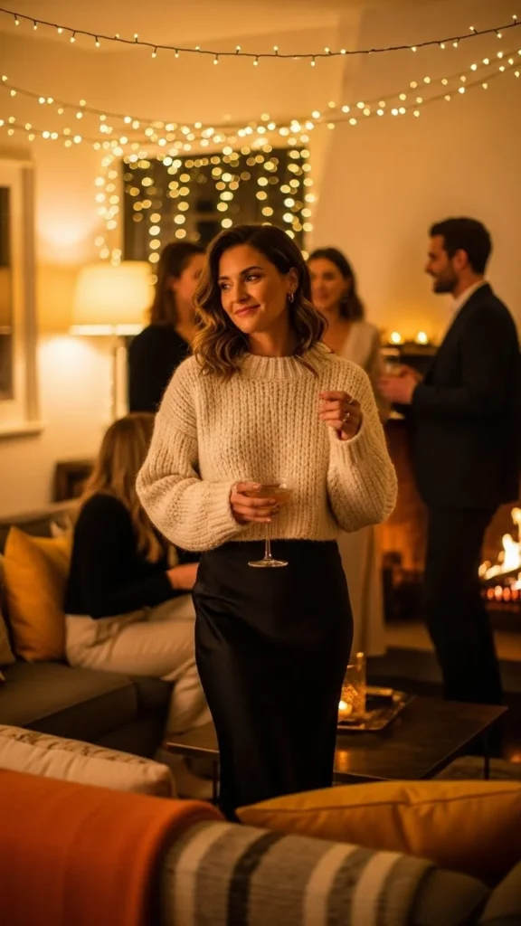 12. Slip Skirt with Cropped Sweater