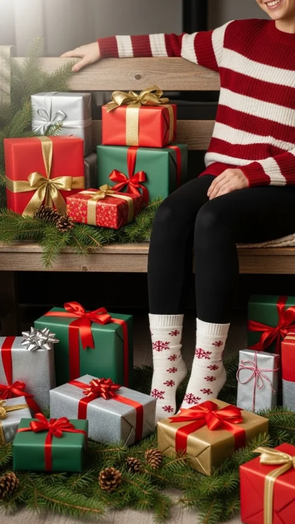 12. Striped Christmas Sweater