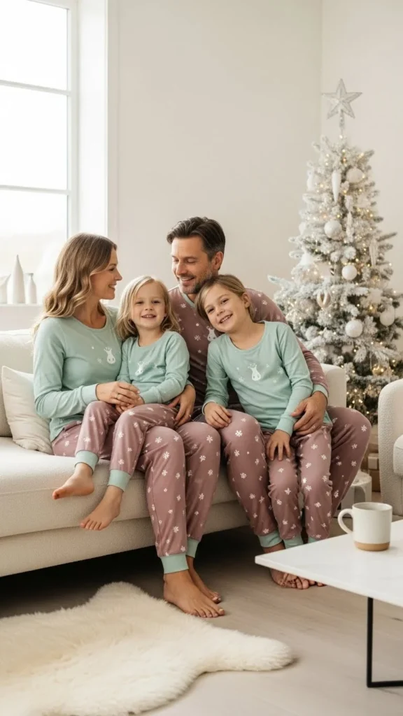 13. Pastel Holiday Pajamas