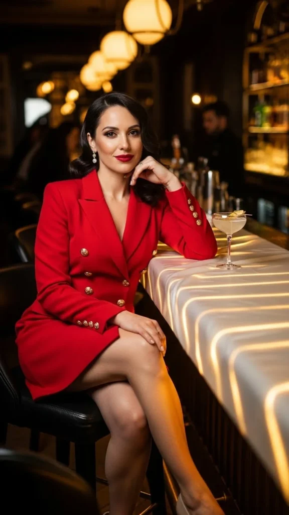 13. Red Blazer Dress