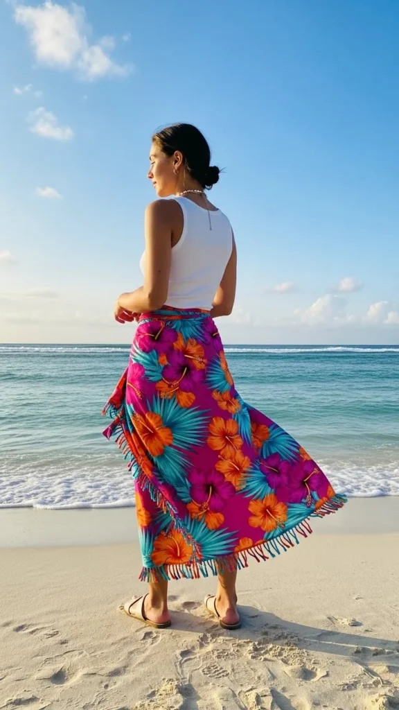 13. Wrap Skirt with Tank