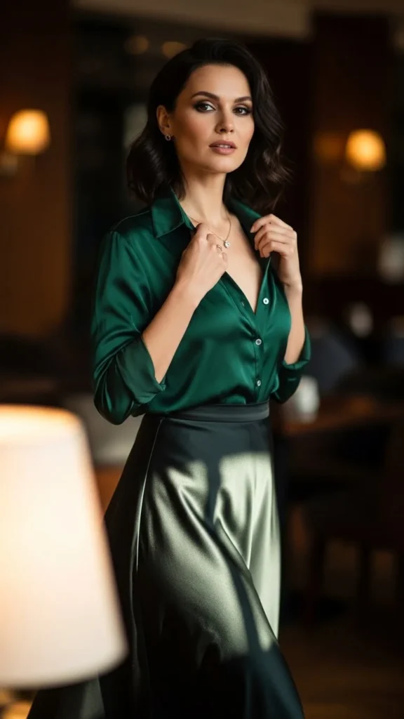 14. Button-Down Styled for Night