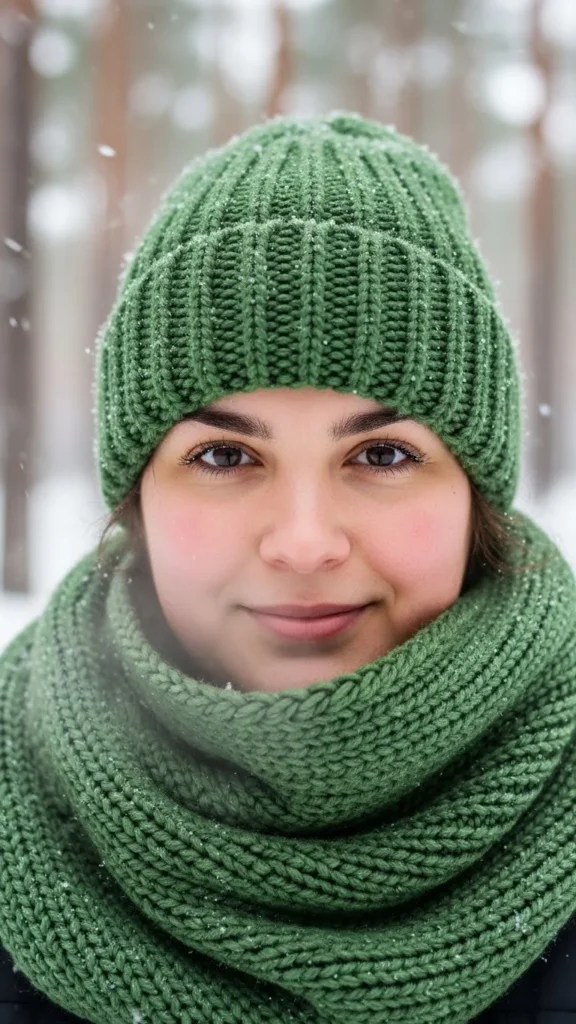 14. Knit Hat and Scarf Set