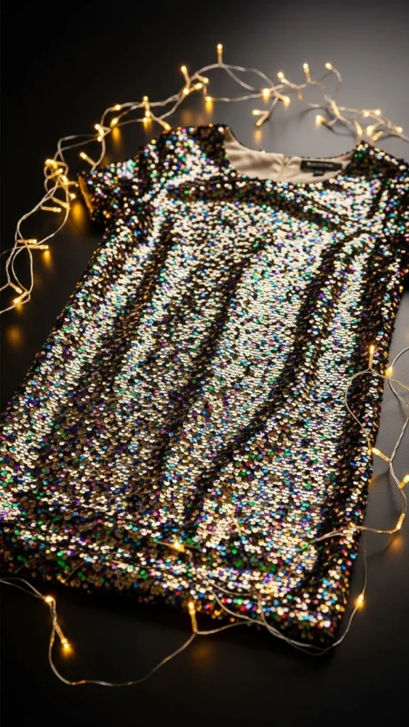 14. Multicolor Sequin Shift Dress
