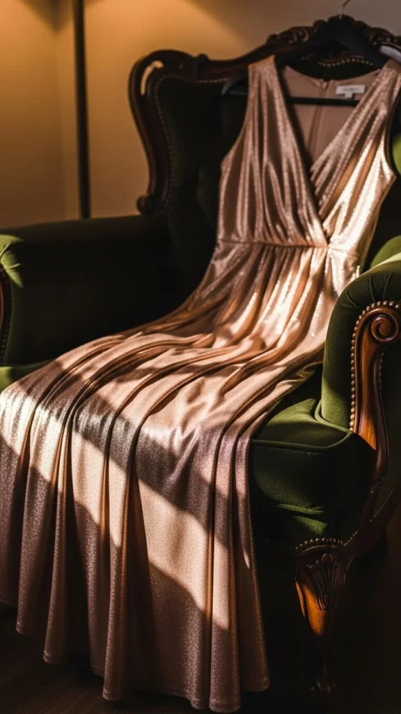 14. Rose Gold Maxi Dress