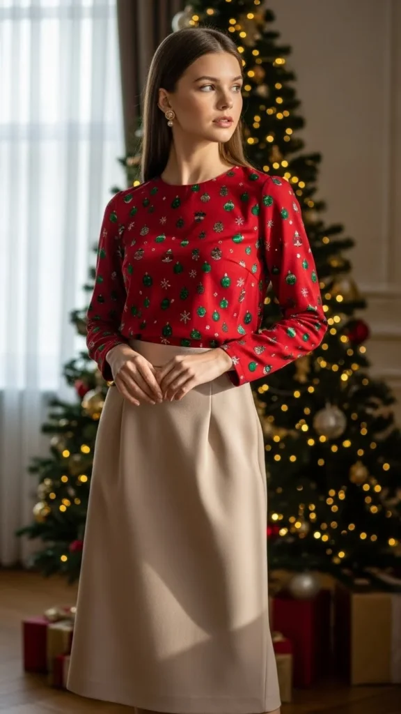 14.Skirt With Festive Color Pop