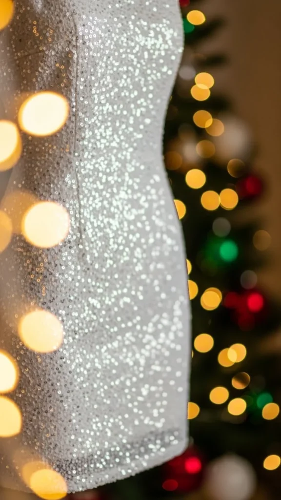 15. The White Sequin Mini