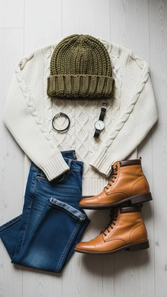 17. Beanie with Simple Layers