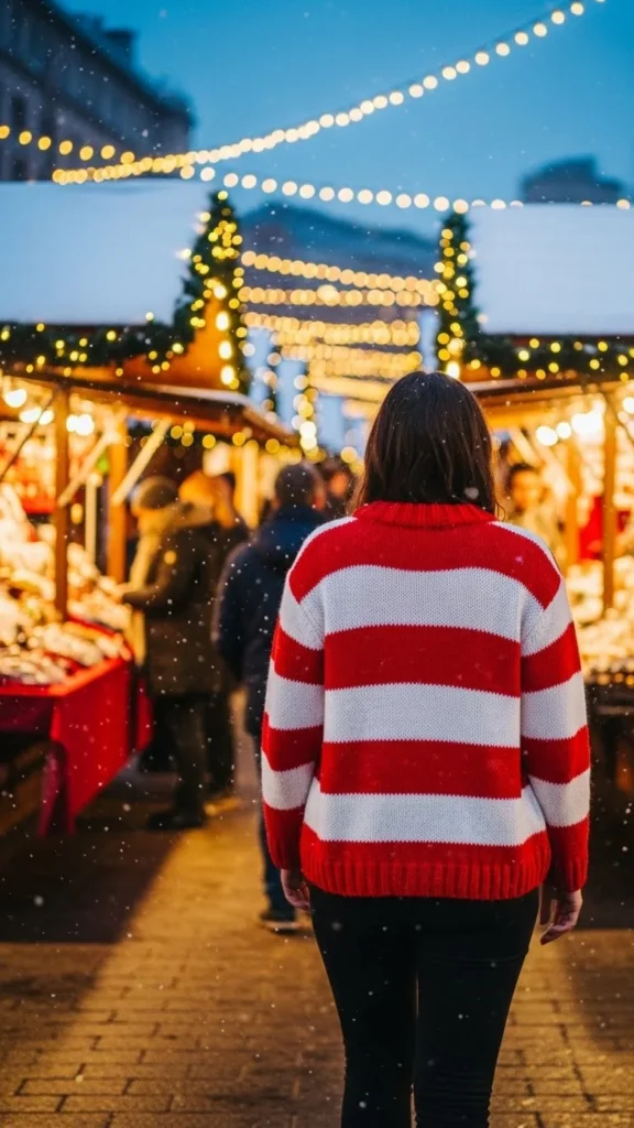 17. Candy Cane Striped Sweater