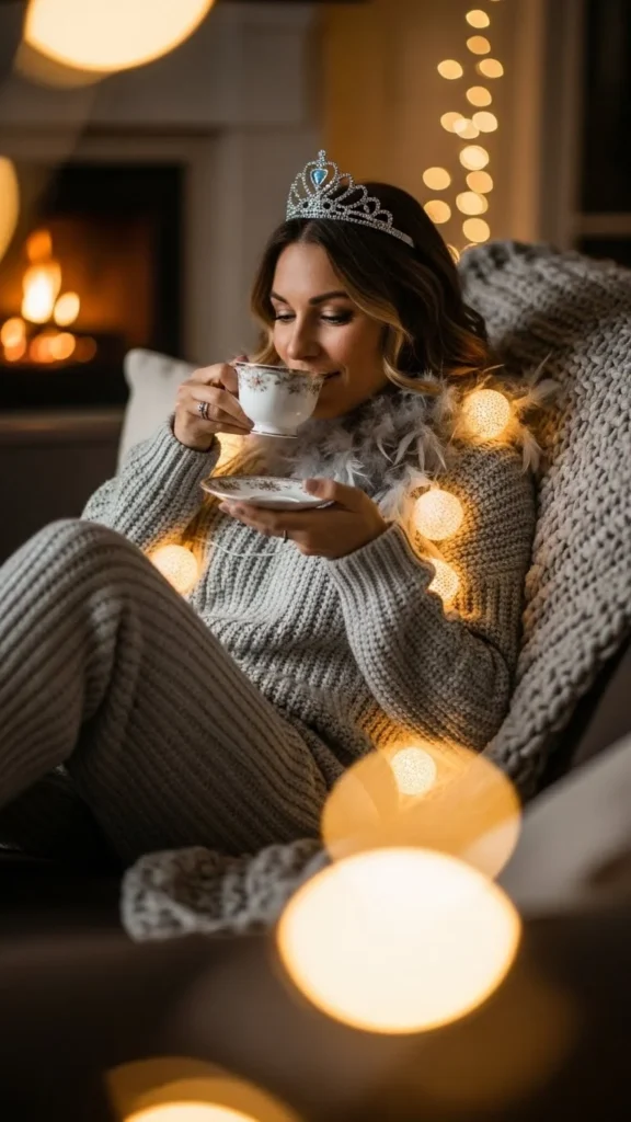 17. Knit Set with Party Accessories