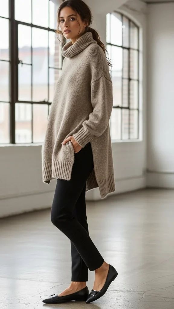 17. Longline Sweater with Slim Pants