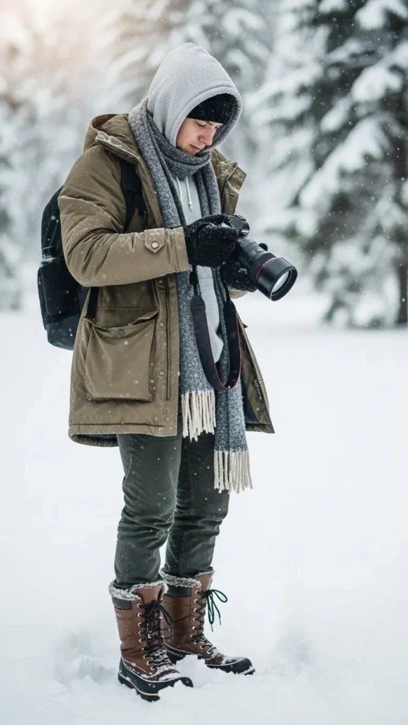 18. Casual Snow Day Outfit