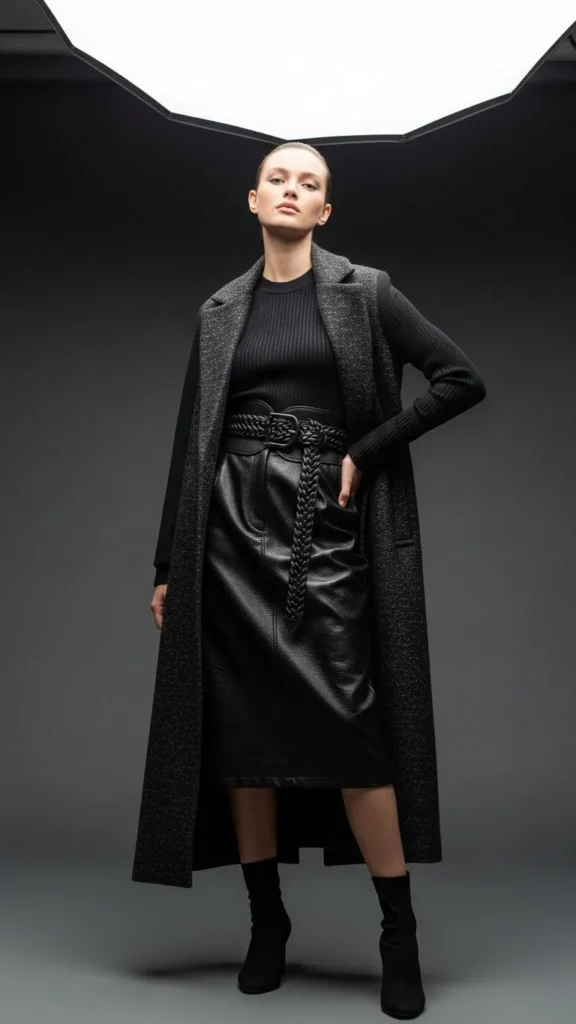 18. Monochrome Black with Texture Play