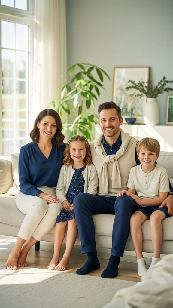 18. Navy and Cream Mix