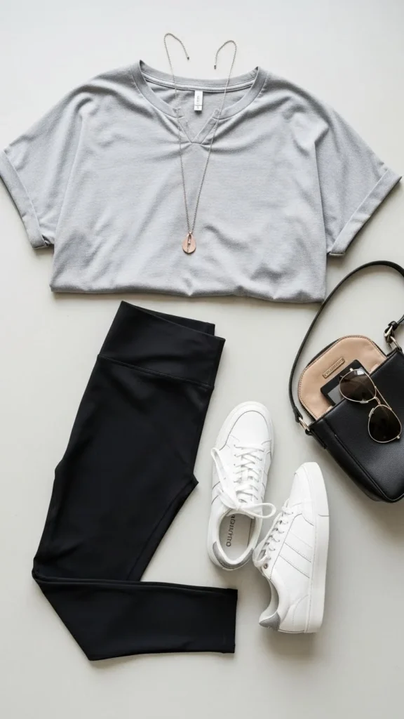 18. Oversized Tee and Leggings