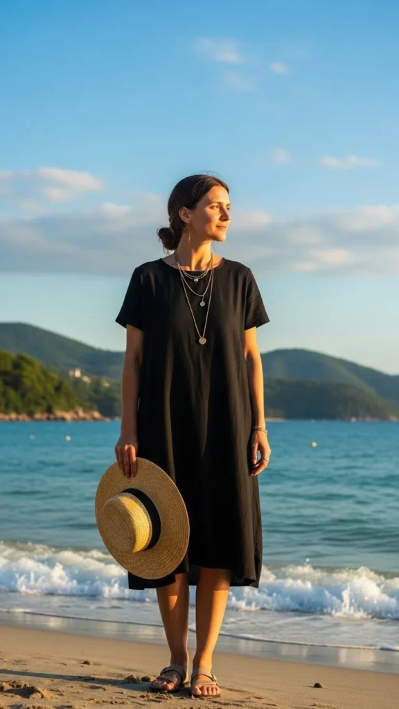 18. Simple Black Dress