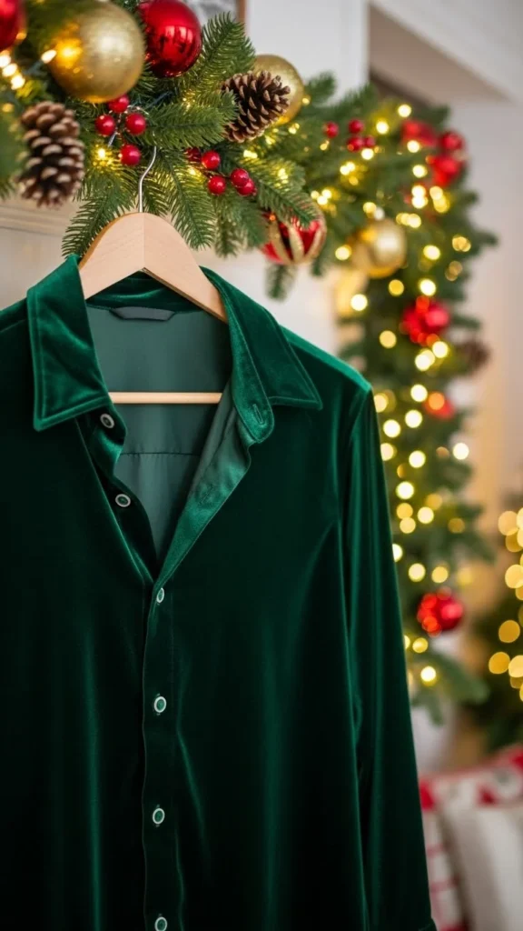 18. Velvet Button-Down Shirt