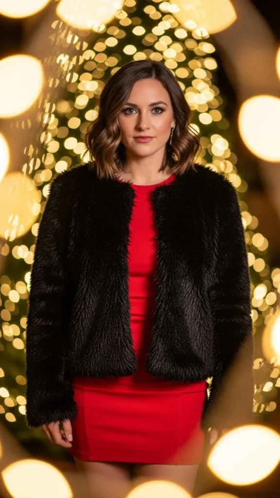 20. Black Faux Fur Jacket