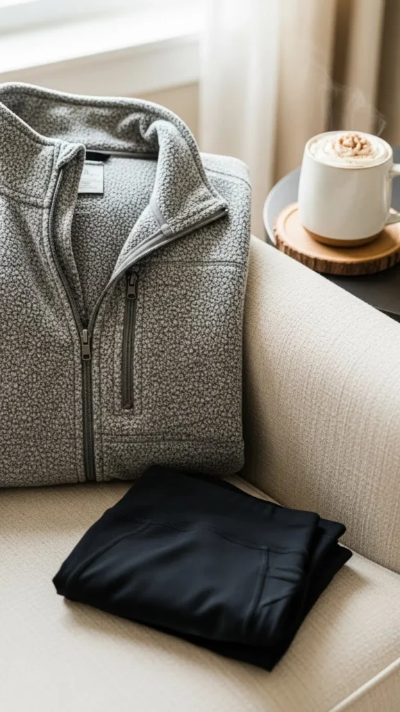20. Fleece Zip-Up + Leggings