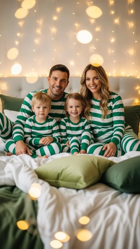 20. Green and White Stripe