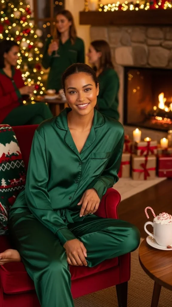 20. Satin Pajama-Style Set