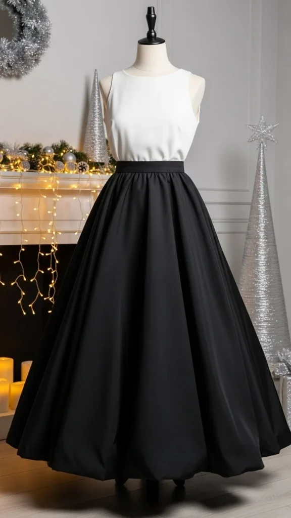 20.Skirt With Monochrome Styling