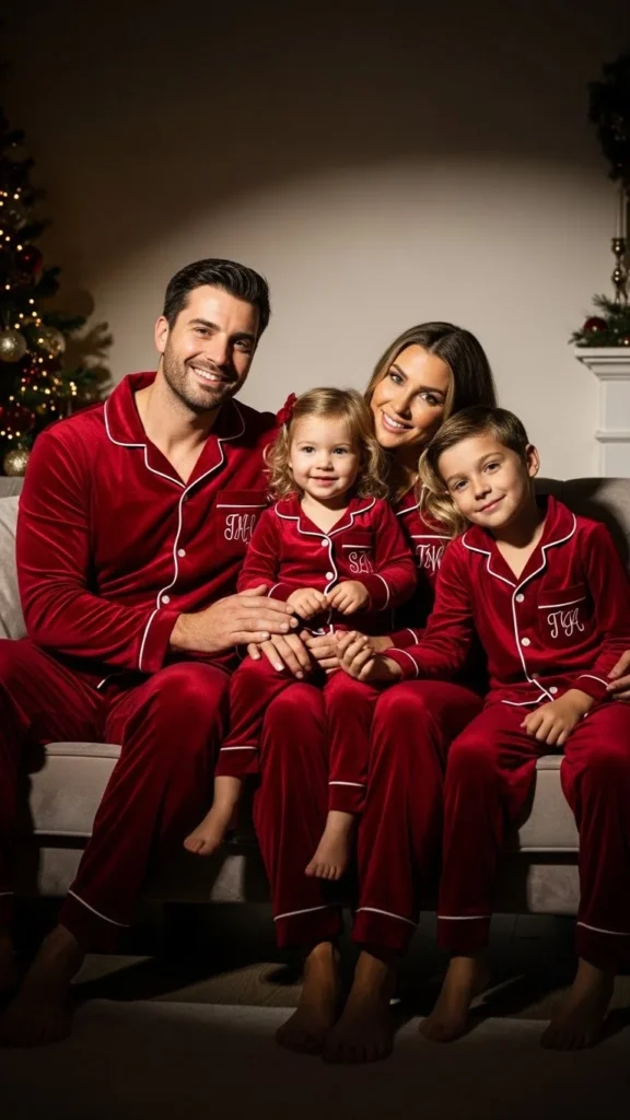 21. Red Velvet Pajama Set