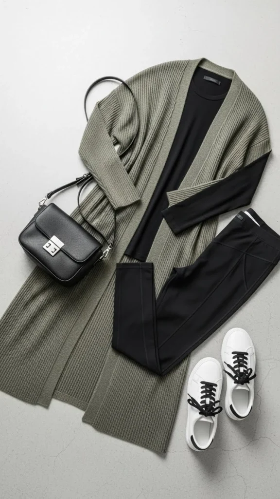 22. Long Cardigan Comfort Look