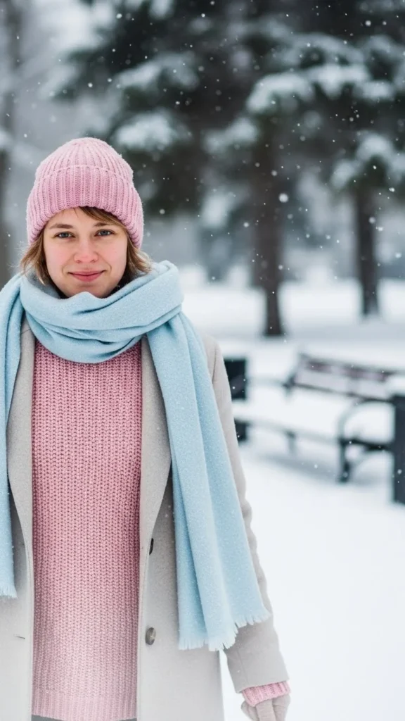 22. Soft Pastels in Snow