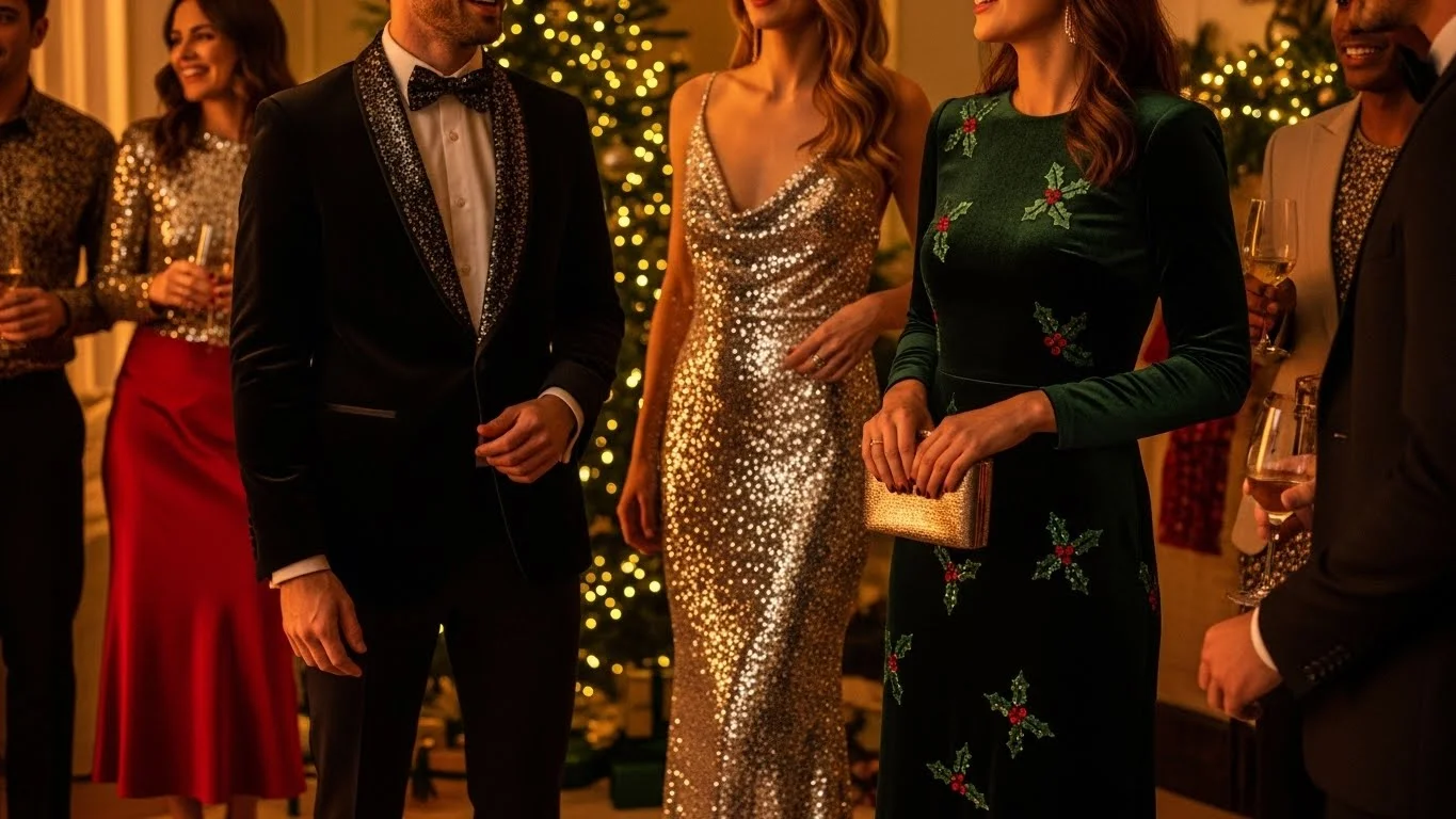23 Glamorous Christmas Outfits That Sparkle with Confidence