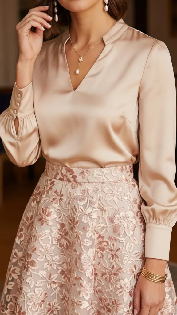 23.Skirt With Simple Jewelry Touch