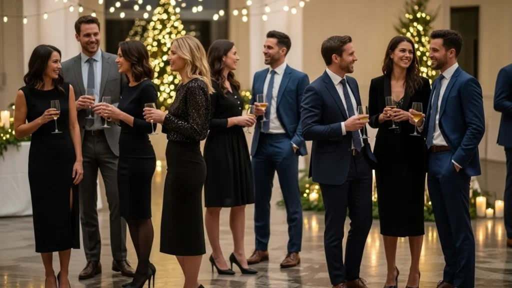 24 Elegant Work Christmas Party Outfits That Balance Fun and Formal