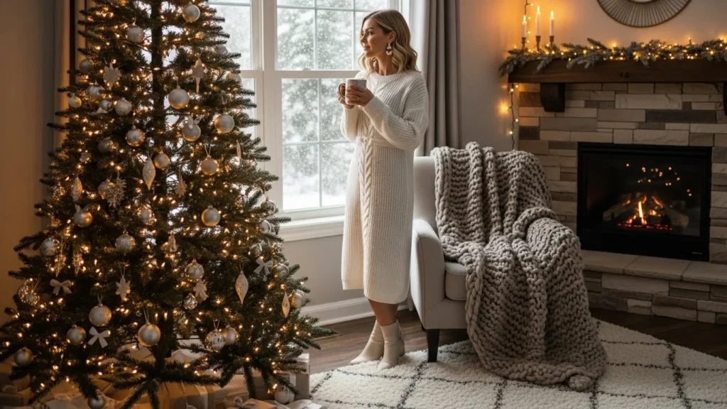 25 Dreamy White Christmas Outfits That Feel Frosty and Fancy