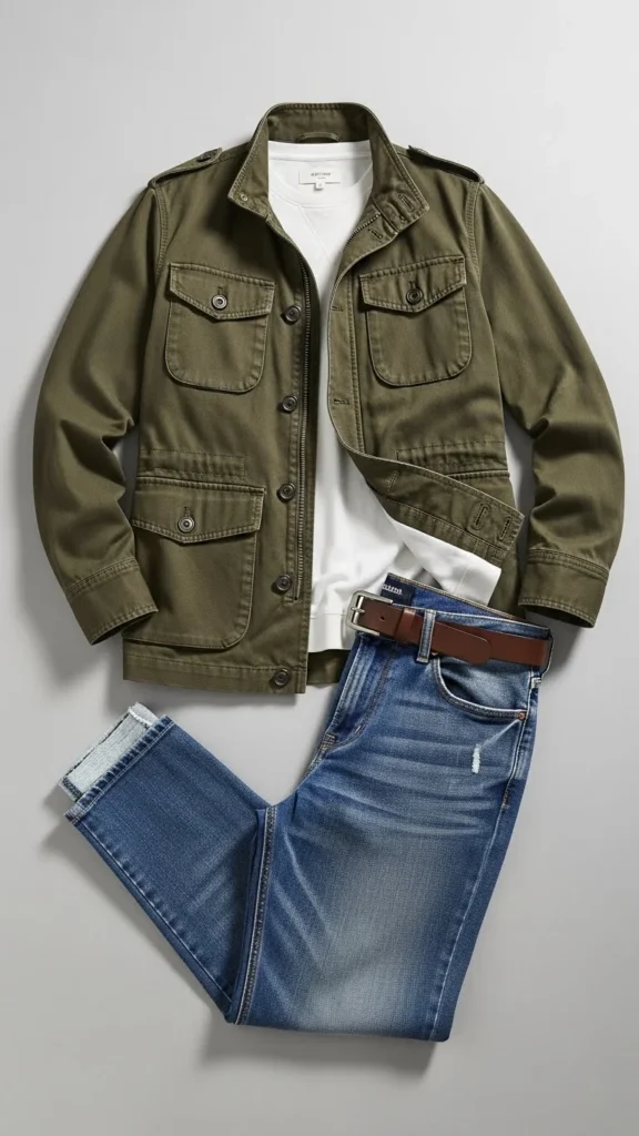 25. Utility Jacket Casual Style