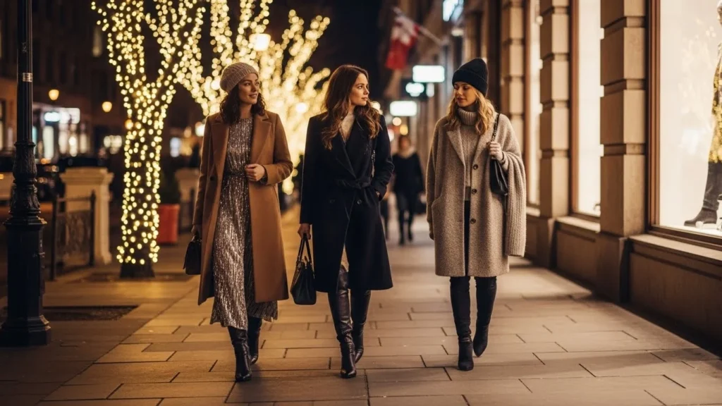 26 Stunning Christmas Night Outfits That Glow Under the Lights