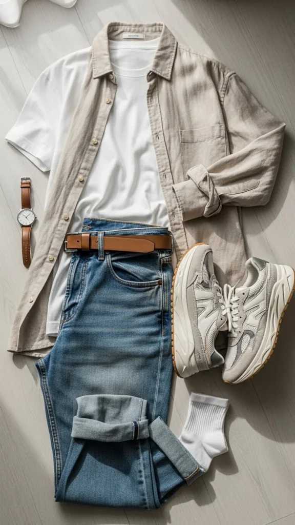 27. Neutral Sneakers Everyday Look