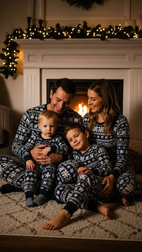 3. Navy Blue Snowflake Set