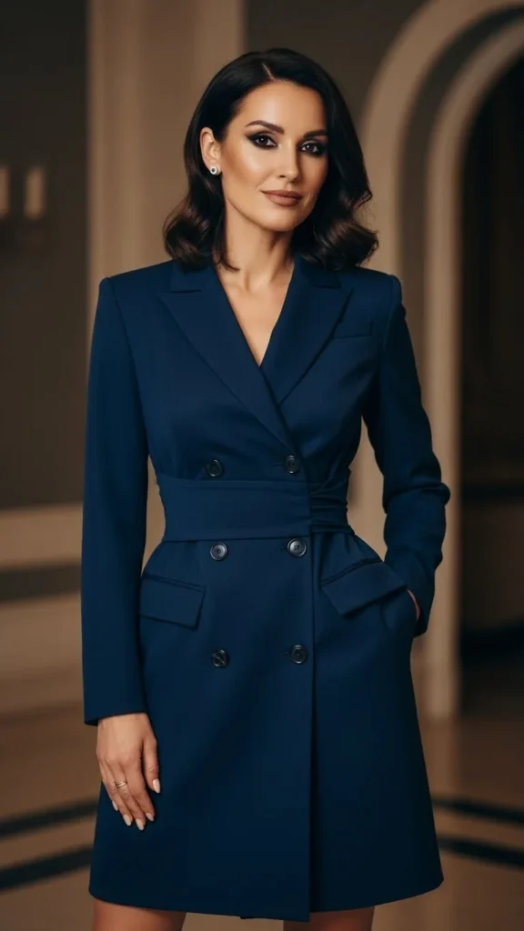3. Tailored Blazer Dress Moment