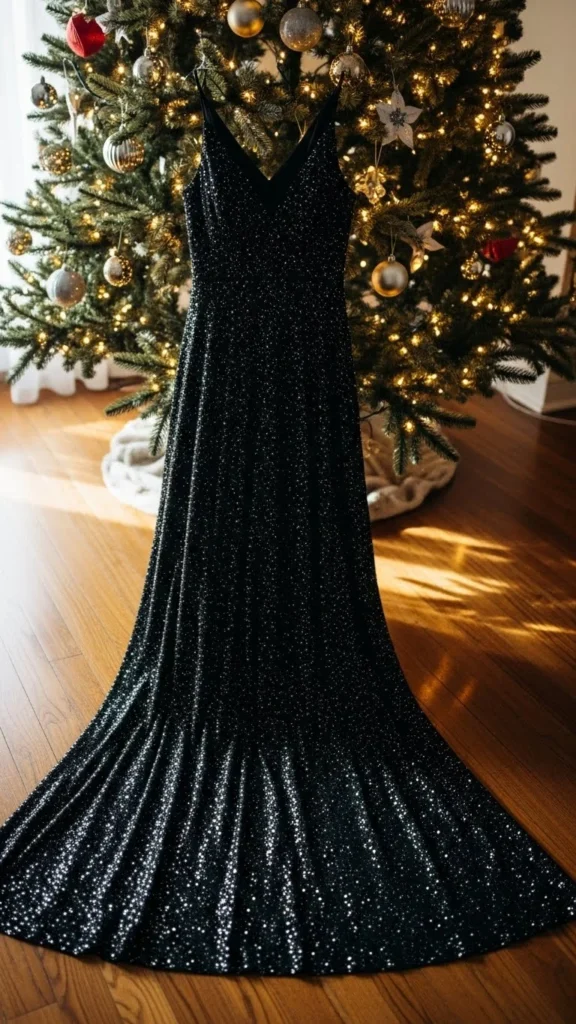 4. The Black Sparkle Maxi