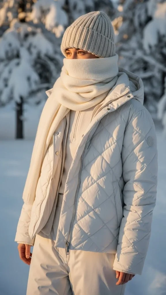 5. All-White Winter Layers
